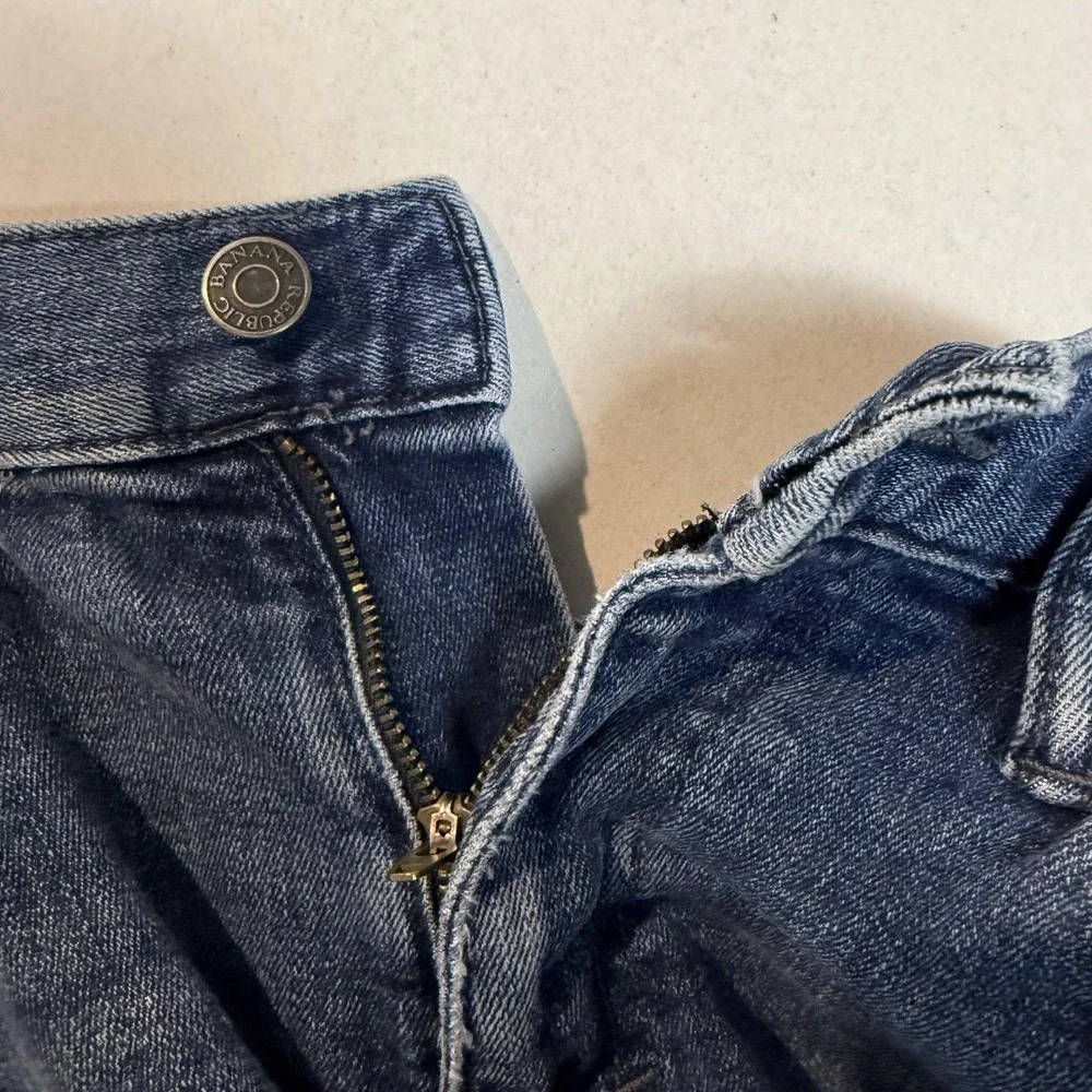 Banana Republic Jeans Mens 31x30 Blue Medium Wash Slim Tapered Stretch Denim